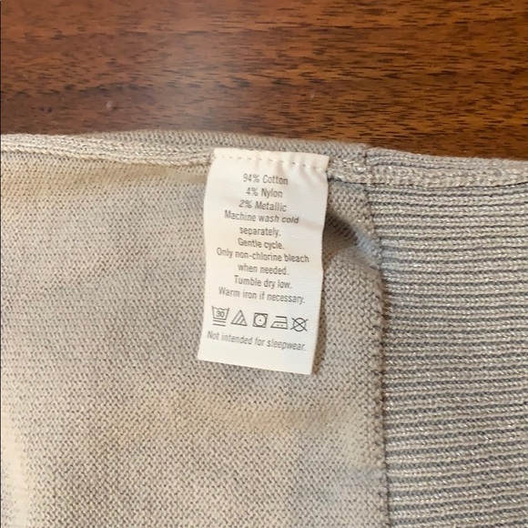 Janie and Jack Silver Cardigan w/Bow Detail - Picture 4 of 5